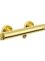 Deante termosztátos zuhanycsaptelep visszacsapó szelepekkel, arany BCH_Z4BT