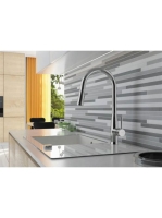 Deante Lukrecja konyhai csaptelep kihúzható kifolyóval és visszacsapó szelepekkel, króm BDH 072M