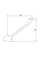 Deante Corio ECO orvosi karos mosdócsaptelep leeresztőszelep nélkül, króm BFC 020C