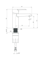 Deante Corio mosdó csaptelep, króm BFC 020M