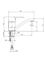 Deante Corio egykaros mosdó csaptelep forgatható kifolyóval, króm BFC 026M