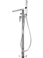 Deante Alpinia szabadon álló kádtöltő csaptelep zuhanyszettel, króm BGA 017M