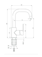 Deante Alpinia mosdó csaptelep BGA 024M