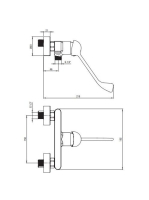 Deante Alpinia orvosi karos zuhanycsaptelep, króm BGA 040C