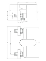Deante Alpinia zuhany csaptelep BGA 040M