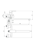Deante Alpinia fali mosdó csaptelep hosszított kifolyóval BGA 056M