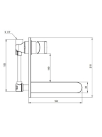 Deante Alpinia mosdó csaptelep falsík alatti telepítéssel, arany BGA_Z54L