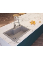 Deante Gerbera mosogató csaptelep, kihúzható kifolyócső, króm BGB 072M