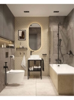 Deante Jasmin 268 egykaros magasított mosdó csaptelep, matt fekete BGJ N20K