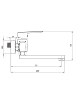 Deante Maro fali mosdócsaptelep, króm BLO_050M