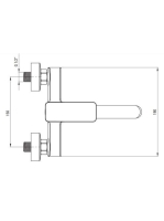 Deante Maro fali mosdócsaptelep, króm BLO_050M