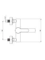 Deante Lupo rozsdamentes acél hatású kádcsaptelep, behajtható kifolyóval BLU_F10M