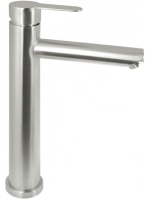 Deante Lupo magasított mosdócsaptelep csatlakozó tömlővel, rozsdamentes acél hatású BLU_F20K