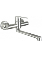 Deante Lupo rozsdamentes acél hatású fali mosdócsaptelep BLU_F50M