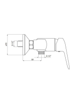 Deante Boro króm zuhanycsaptelep BMO 040M