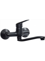 Deante Boro fekete fali mosogató csaptelep BMO N50M