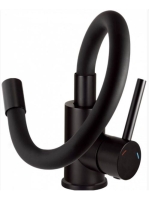 Deante Luno fekete mosogató csaptelep elasztikus kifolyóval BOC N72M