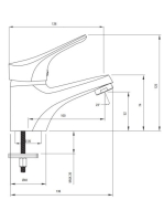 Deante Joko króm mosdócsaptelep leeresztő nlékül BOJ 020M