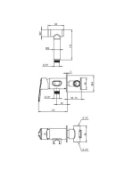 Deante Arnika falsík alatti bidé csaptelep bidé típusú kézizuhannyal, króm BQA 034M
