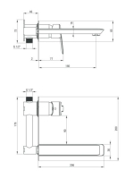 Deante Arnika egykaros falsík alatti mosdó csaptelep, króm BQA 054L