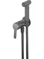 Deante Arnika falsík alatti bidé csaptelep bidé típusú kézizuhannyal, titanium BQA D34M