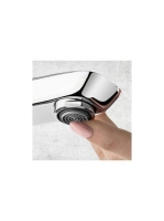 Deante Arnika egykaros mosdó csaptelep forgatható kifolyóval, matt fekete BQA N24M