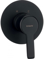 Deante Arnika falsík alatti egykaros zuhanycsaptelep zuhanyszett nélkül, matt fekete BQA N44L