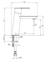 Deante Arnika 101 egykaros mosdó csaptelep, arany BQA Z20M