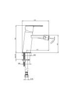 Deante Arnika egykaros bidé csaptelep, arany BQA Z30M