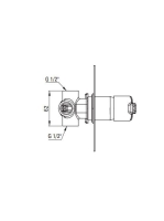 Deante Arnika falba süllyesztett egykaros csaptelep zuhanyváltóval, arany BQA Z44P