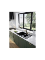 Deante Silia egykaros konyhai csaptelep kihúzható kifolyóval, arany BQS Z73M