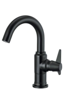 Deante Temisto mosdócsap Click-Clack leeresztővel, fekete BQT_N21M