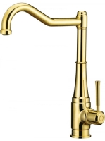 Deante Tamizo egykaros konyhai csaptelep szögletes kifolyóval, arany BQT Z63M