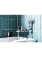 Deante Tubo króm kádcsaptelep zuhanyszett nélkül BUT_010M