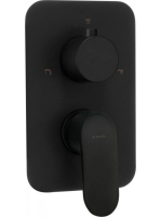 Deante Alpinia falon kívüli csaptelep belső egységhez, matt fekete BXY_NGAM