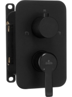 Deante Arnika falon kívüli csaptelep belső egységhez, matt fekete BXY NQAM