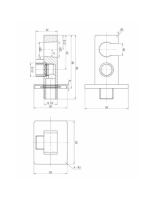 Deante Box falsík alatti termosztátos zuhanyrendszer BXYZ0EAT
