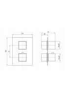 Deante Box falsík alatti termosztátos zuhanyrendszer BXYZ0EAT