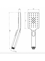 Deante Box falsík alatti termosztátos zuhanyrendszer, króm BXYZ0EBT