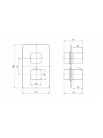 Deante Box temosztátos falsík alatti csaptelep, fehér BXYZAECT