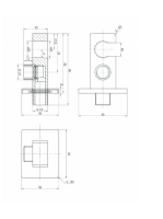 Deante Box temosztátos falsík alatti csaptelep, fehér BXYZAECT