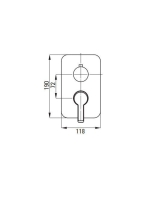 Deante Arnika falba építhető zuhanyrendszer falon belüli egységgel, titánium BXYZDQAM