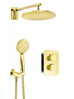 Deante Box falsík alatti termosztátos zuhanyrendszer, arany BXYZGEBT