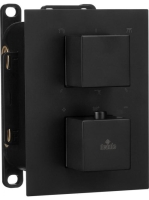 Deante Box Nero szögletes, termosztátos készlet, falsík alatti egységgel BXYZNEAT