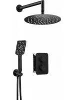 Deante Box falsík alatti termosztátos zuhanyrendszer, matt fekete BXYZNEBT