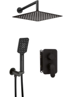 Deante Alpinia Falba építhető zuhanyszett, matt fekete BXYZNGAM