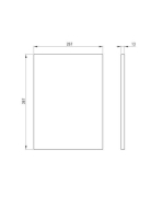 Deante Correo fürdőszobai állványhoz polc, fehér CBL A30B