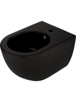 Deante Peonia fali bidé, matt fekete CDE NBPW