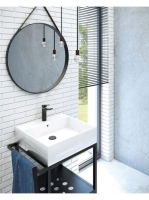 Deante Temisto 50x40 cm-es falra vagy pultra szerelhető kerámia mosdó CDT 6U4S