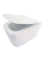 Deante Hiacynt Rimless fali WC csésze ülőkével, fehér CDYD6ZPW